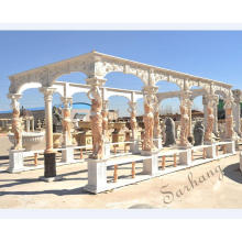 Marble Garden Gazebo Sculpture White Marble Outdoor Gazebo Manufacturer